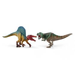 Мини фигурки Спинозавр и Т-рекс (Schleich, 41455k) - миниатюра
